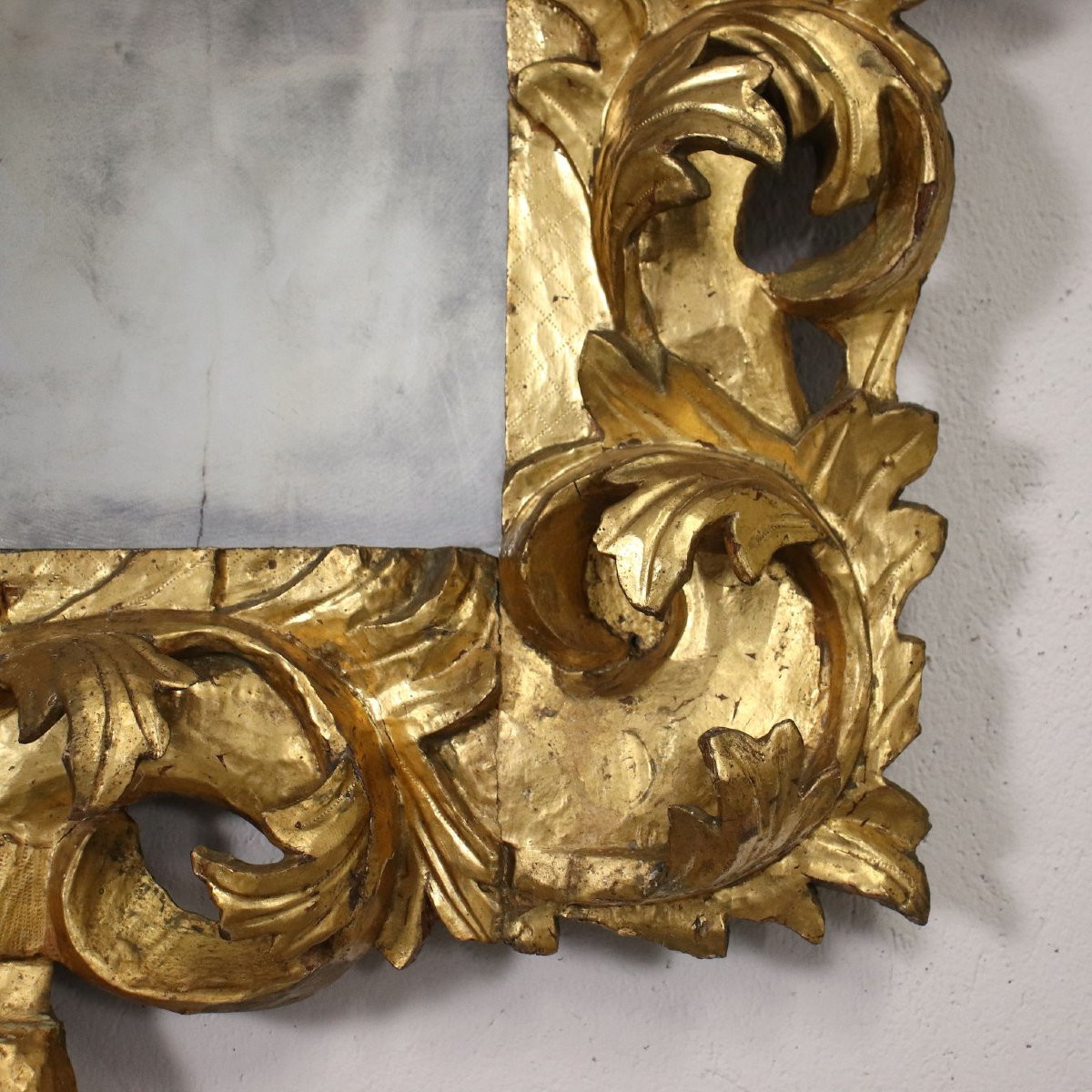 Miroir Baroque Verre Italie XVII-xviii Siècle-photo-6