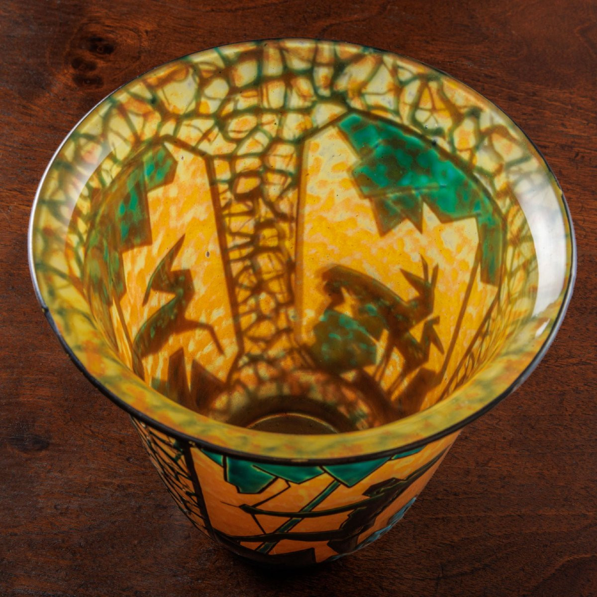 Archer And Deer Vase Marcel Goupy. Paris, Ca. 1925-28.-photo-2