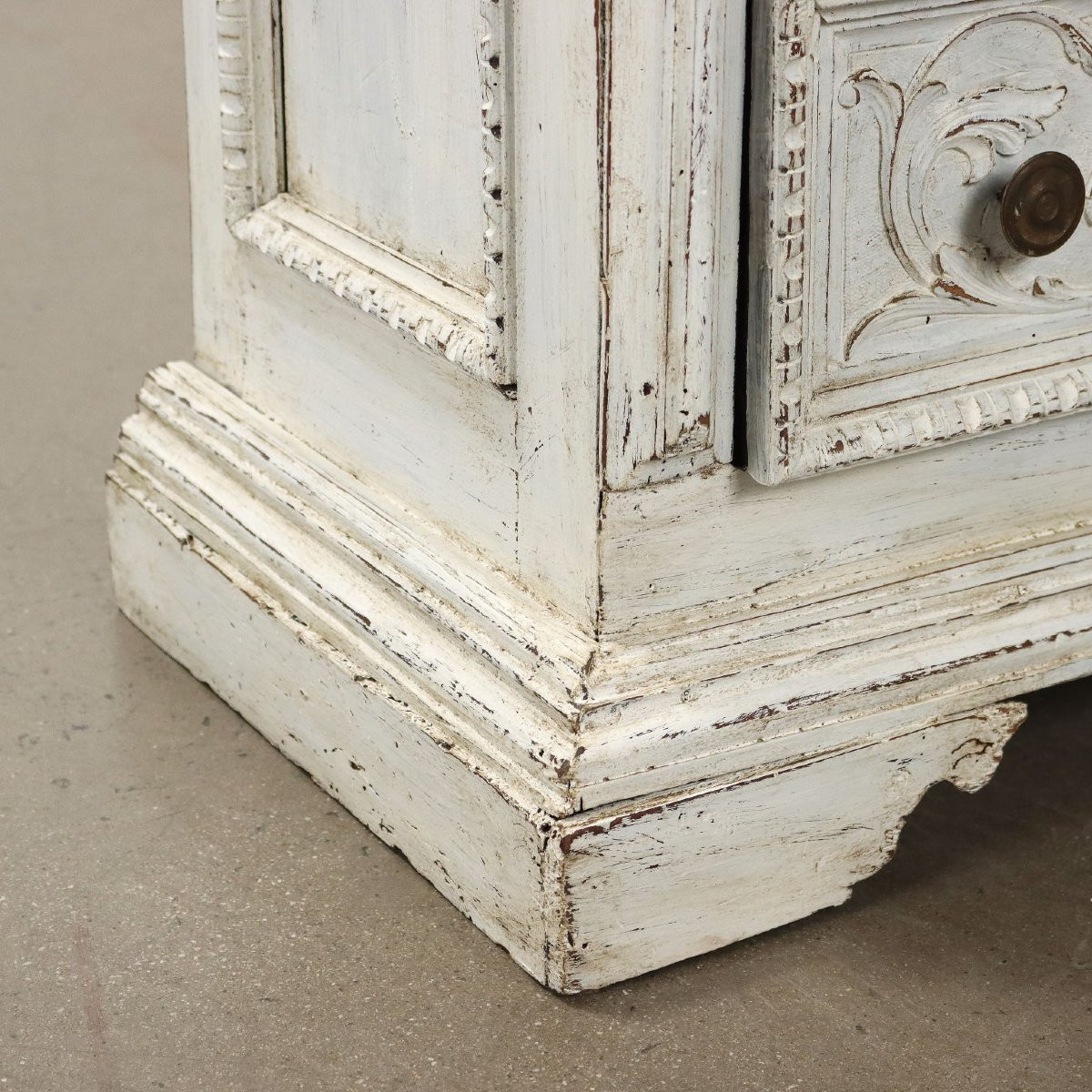 Commode Ancienne Style Néo-renaissance Bois Laqué '900-photo-3