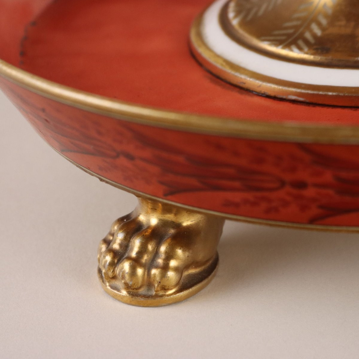 Paire De Présentoirs à Gâteaux Anciens Céramique XIXe-xxe Siècle Europe-photo-4