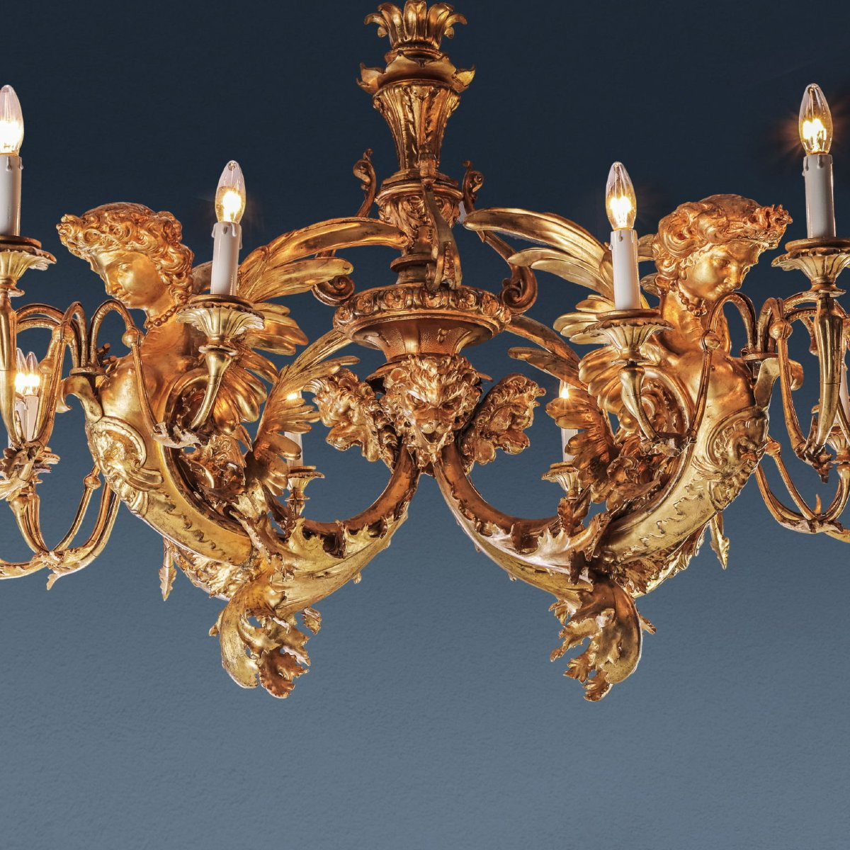 Lustre, Attribuable à l'Atelier De Francesco Morini (1822-1899)-photo-6
