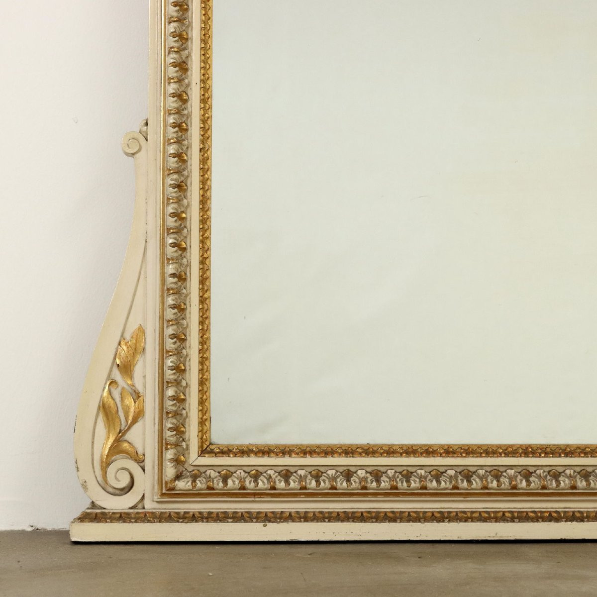 Paire De Miroirs Anciens Style Néoclassique Peuplier XIXe Siècle-photo-1