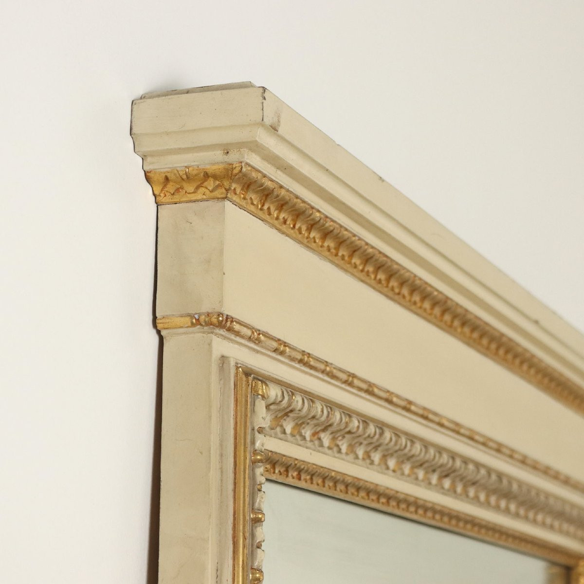 Paire De Miroirs Anciens Style Néoclassique Peuplier XIXe Siècle-photo-4