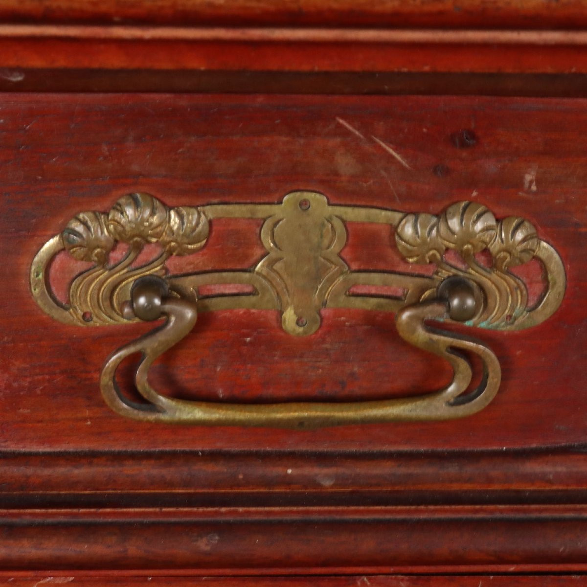 Buffet Liberty En Noyer Italie Fin Du XIXe – Début Du XXe Siècle-photo-1