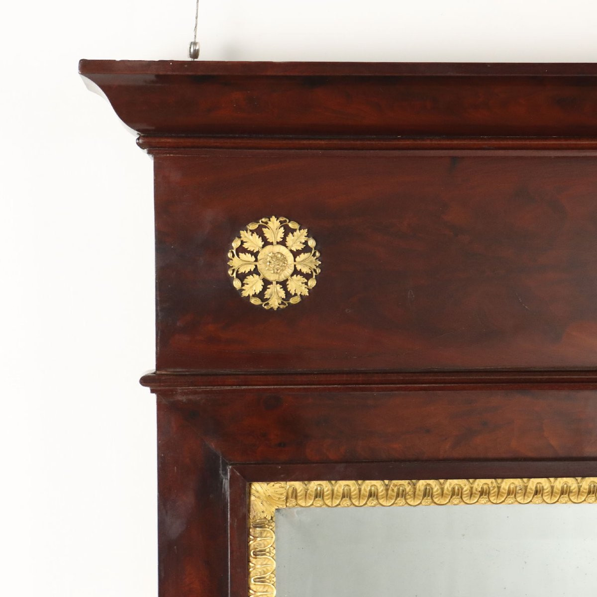 Empire Mahogany Fireplace Italy First Quarter 19th Century-photo-3