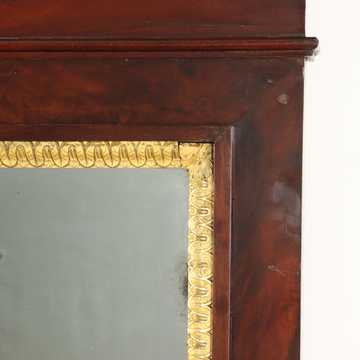 Empire Mahogany Fireplace Italy First Quarter 19th Century-photo-1