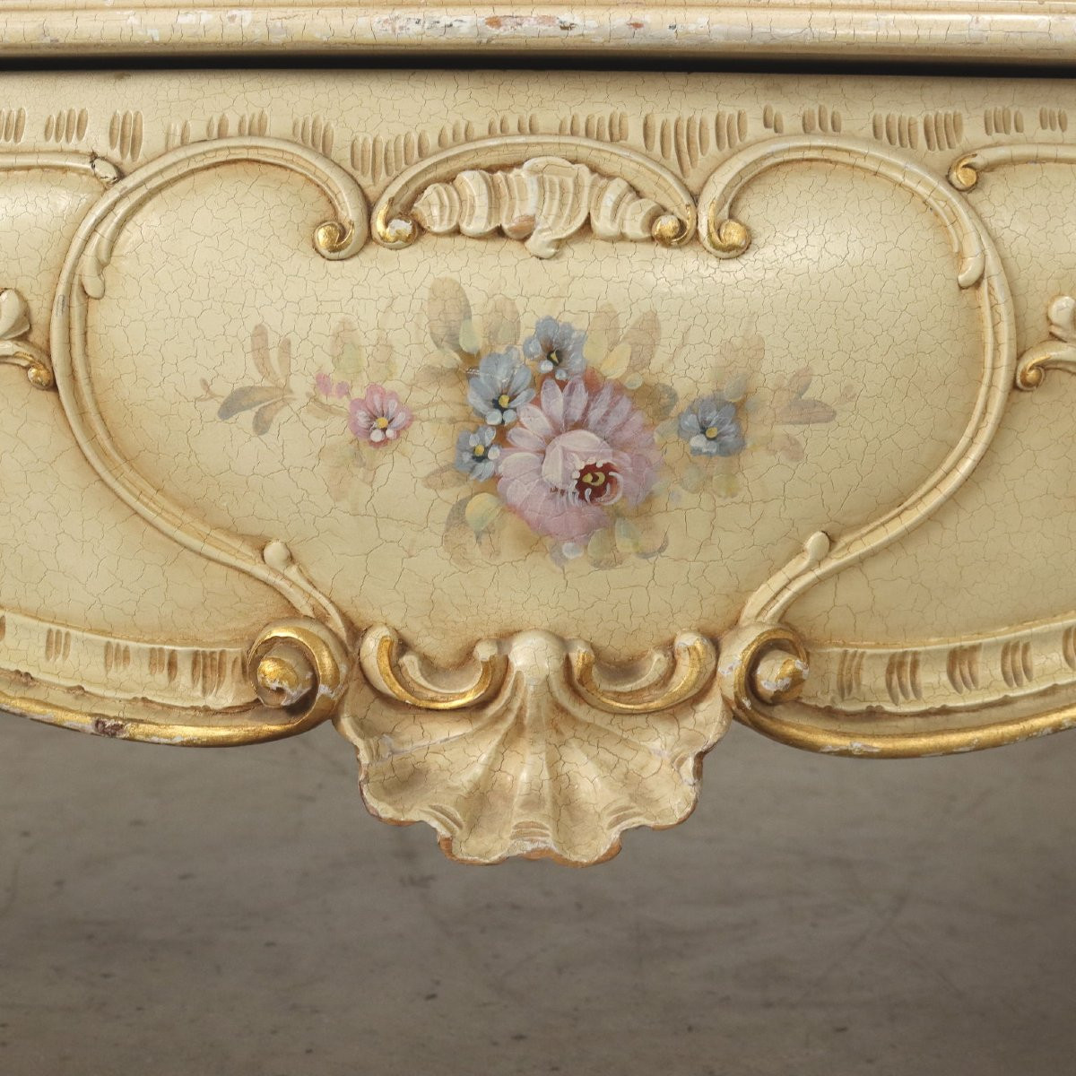 Armoire Ancien Style Baroque Venitien Sapin Du XXe Siècle-photo-4