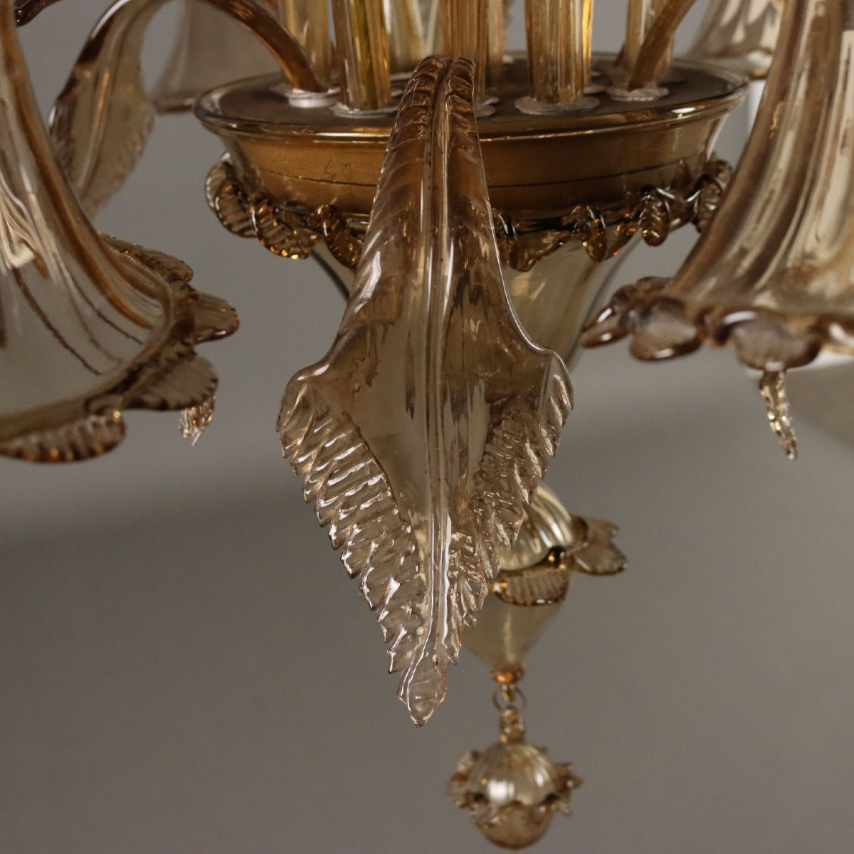 Antique Chandelier Murano Glass Venice Italy XX Century-photo-3