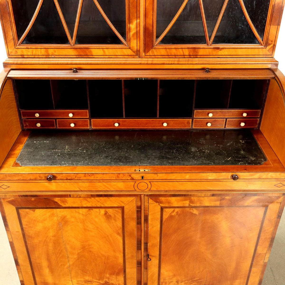 Antique High Victorian Trumeau Various Essences England XIX Century-photo-2
