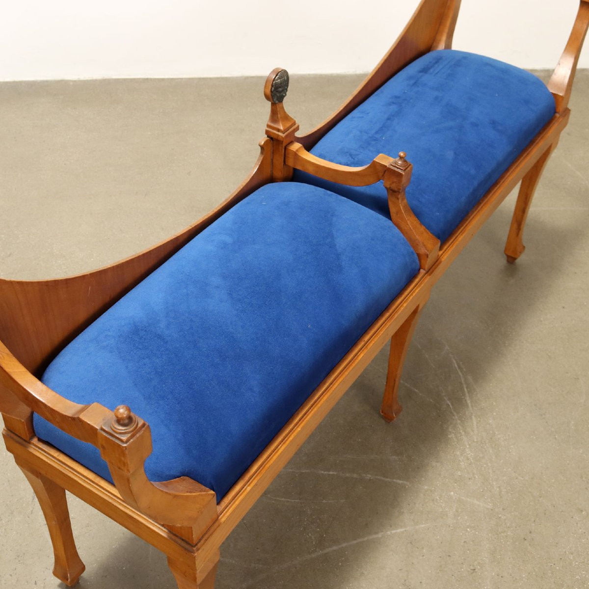 Pair Of Biedermeier Style Benches Austria First Half Of The 20th Century-photo-3