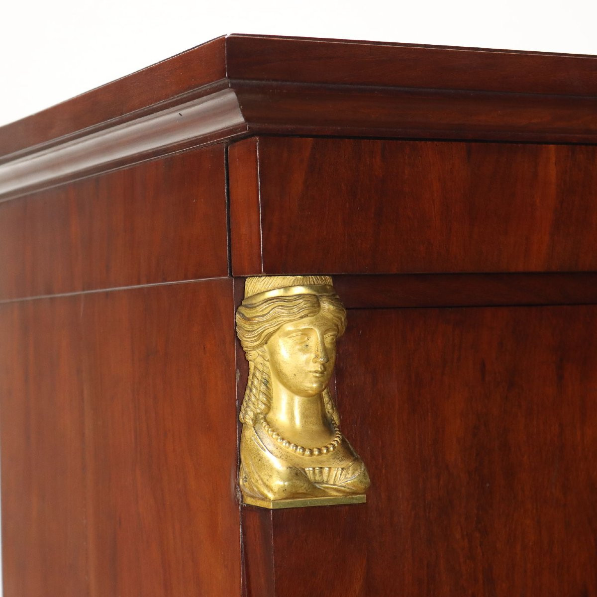 Antique Empire Secrètaire Mahogany Walnut Italy XIX Century-photo-4