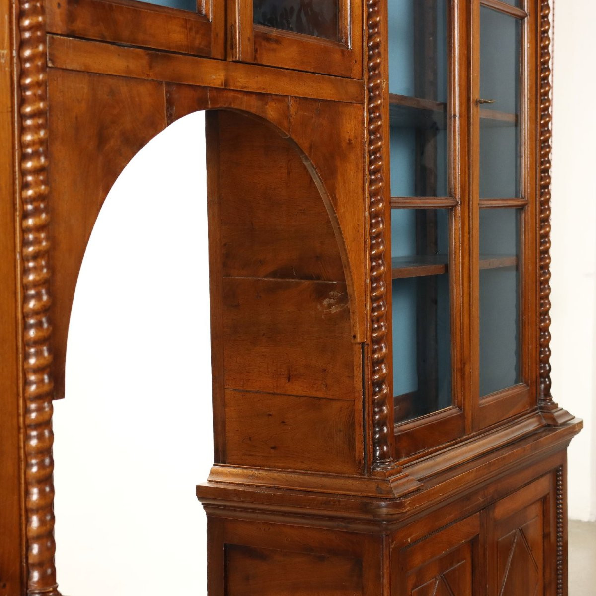 Walnut Library Italy 19th Century-photo-3
