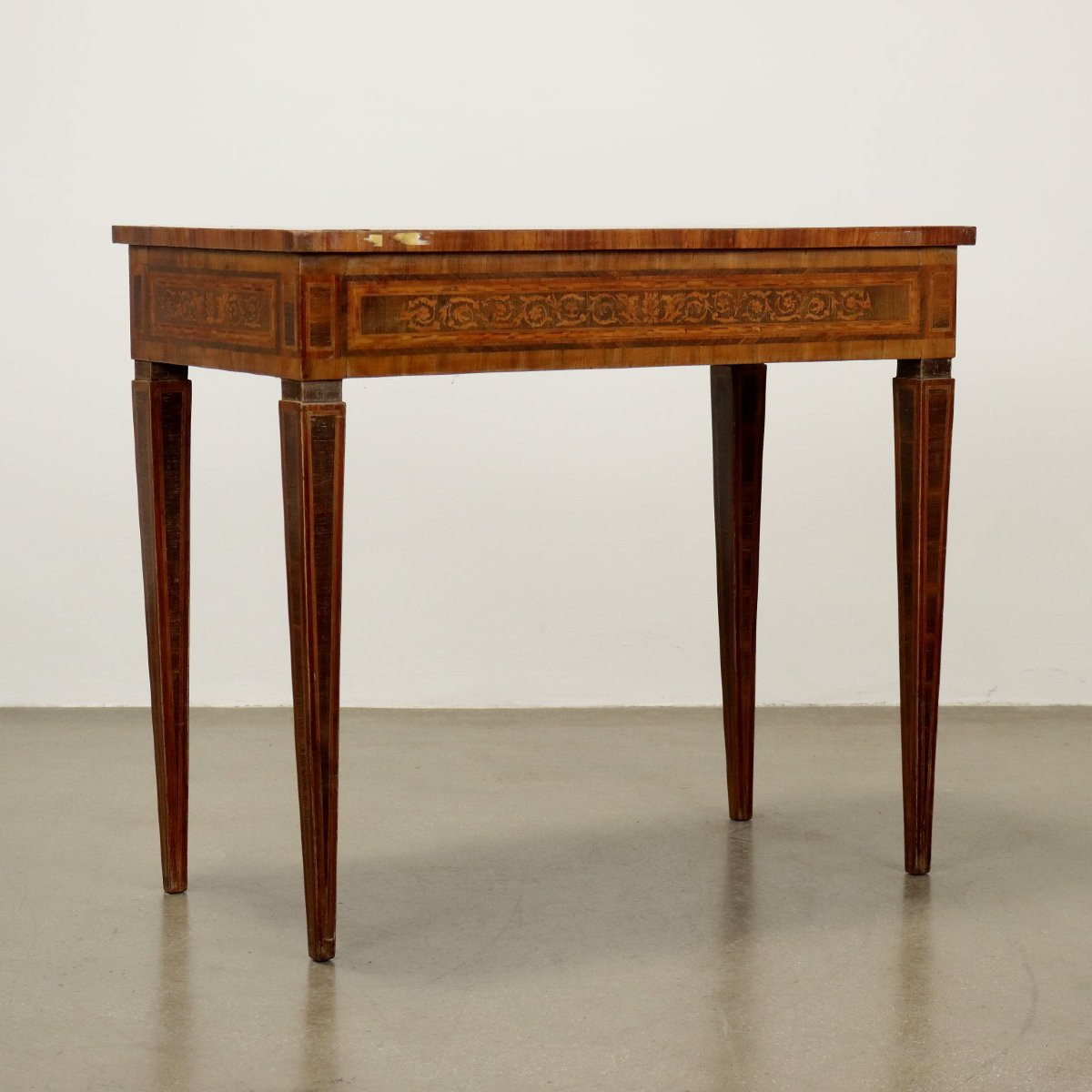 Table Basse Néoclassique Ancienne Bois De Rose Italie XVIIIe Siècle-photo-5