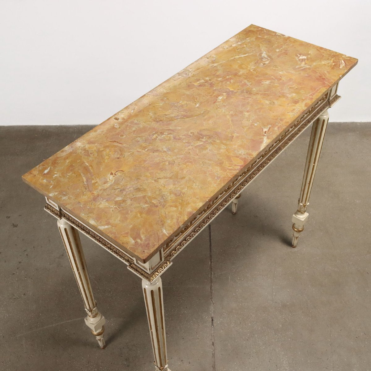 Antique Consoles Neoclassical Style Linden Fir Italy XIX-xx Century-photo-4
