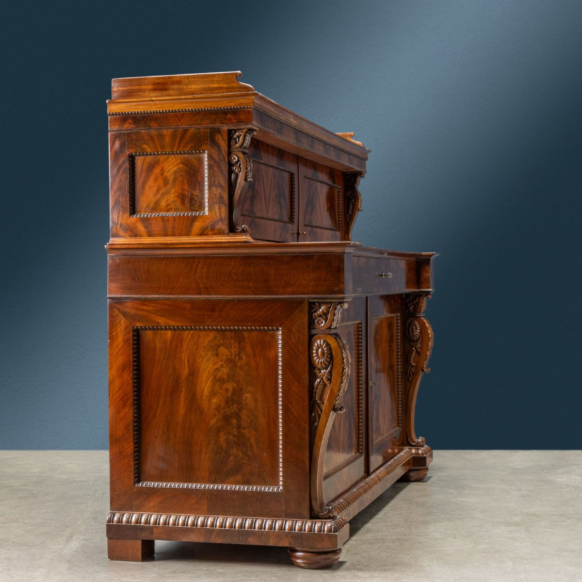 Bureau Avec Secrets Chêne Italie XIXe Siècle-photo-6