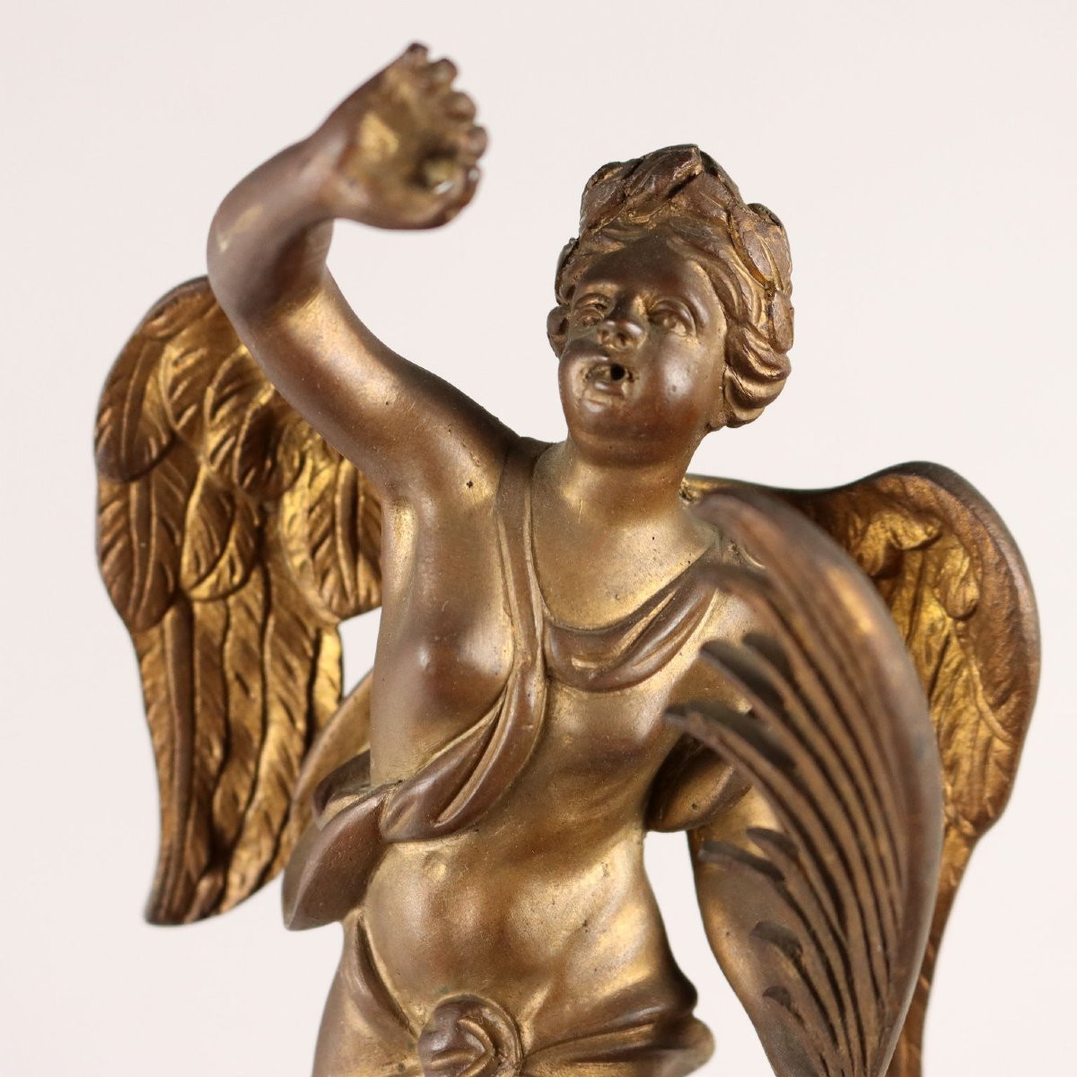 Horloge Ancien Style Boulle Bronze Bois Détails Dorés '800-photo-4