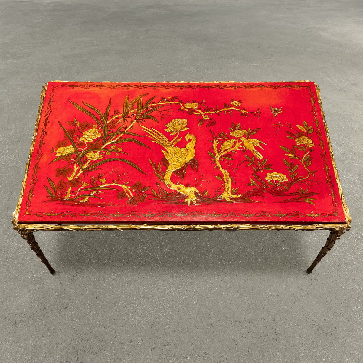 Table Basse Ancienne Attribuée à la Maison Baguès Années 1960-photo-2