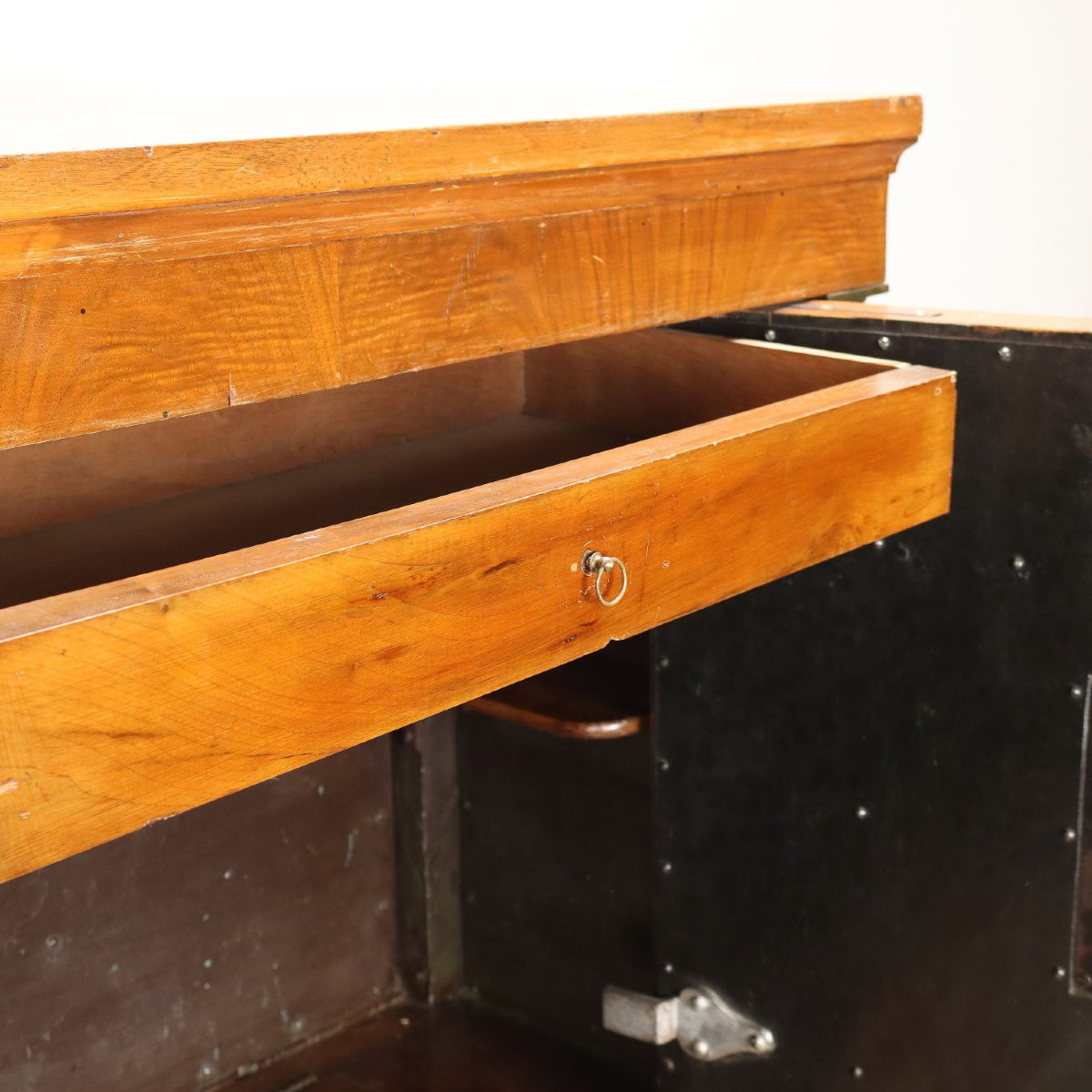Antique Empire Chest Walnut Italy Early XIX Century-photo-4