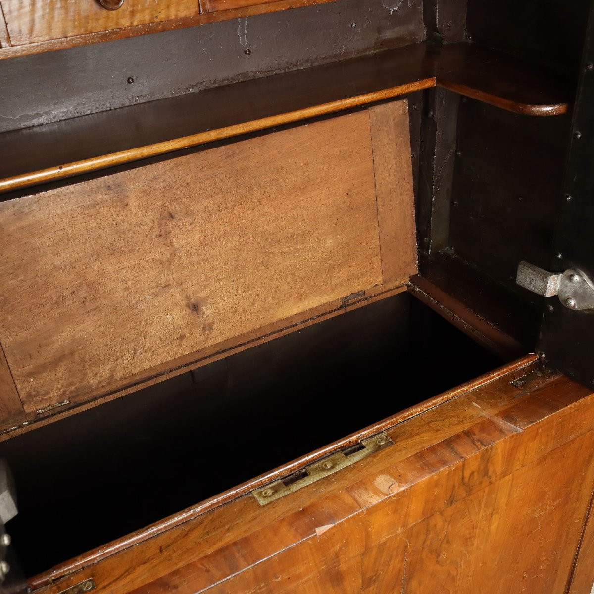 Antique Empire Chest Walnut Italy Early XIX Century-photo-8