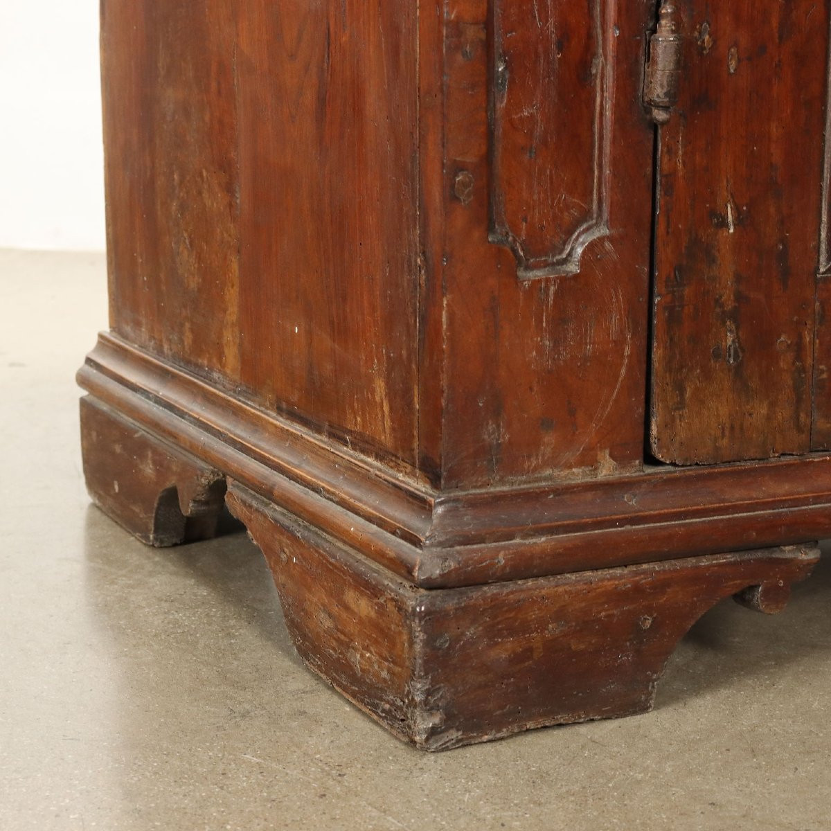 Armoire Ancien à 2 Portes Noyer Italie XVIIe-XVIIIe Siècle-photo-6