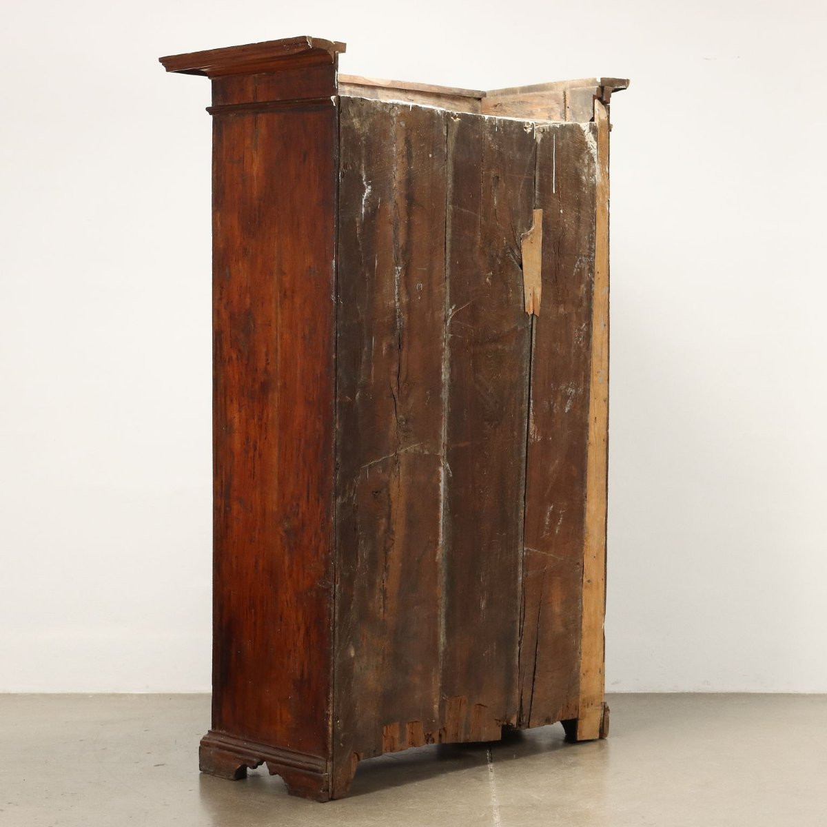 Armoire Ancien à 2 Portes Noyer Italie XVIIe-XVIIIe Siècle-photo-7