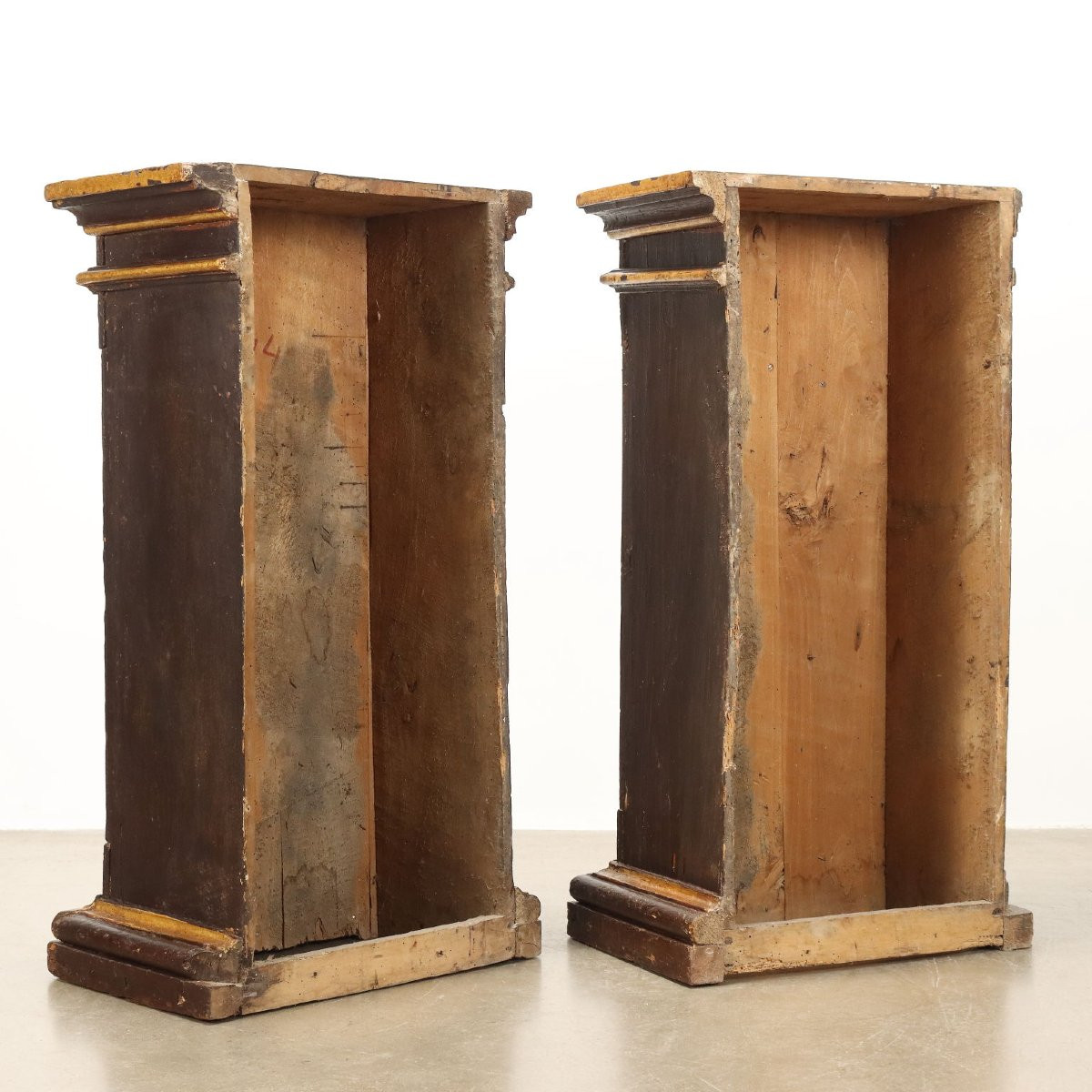 Antique Baroque Columns Baroque Linden Coat Of Arms XVIII Century-photo-8