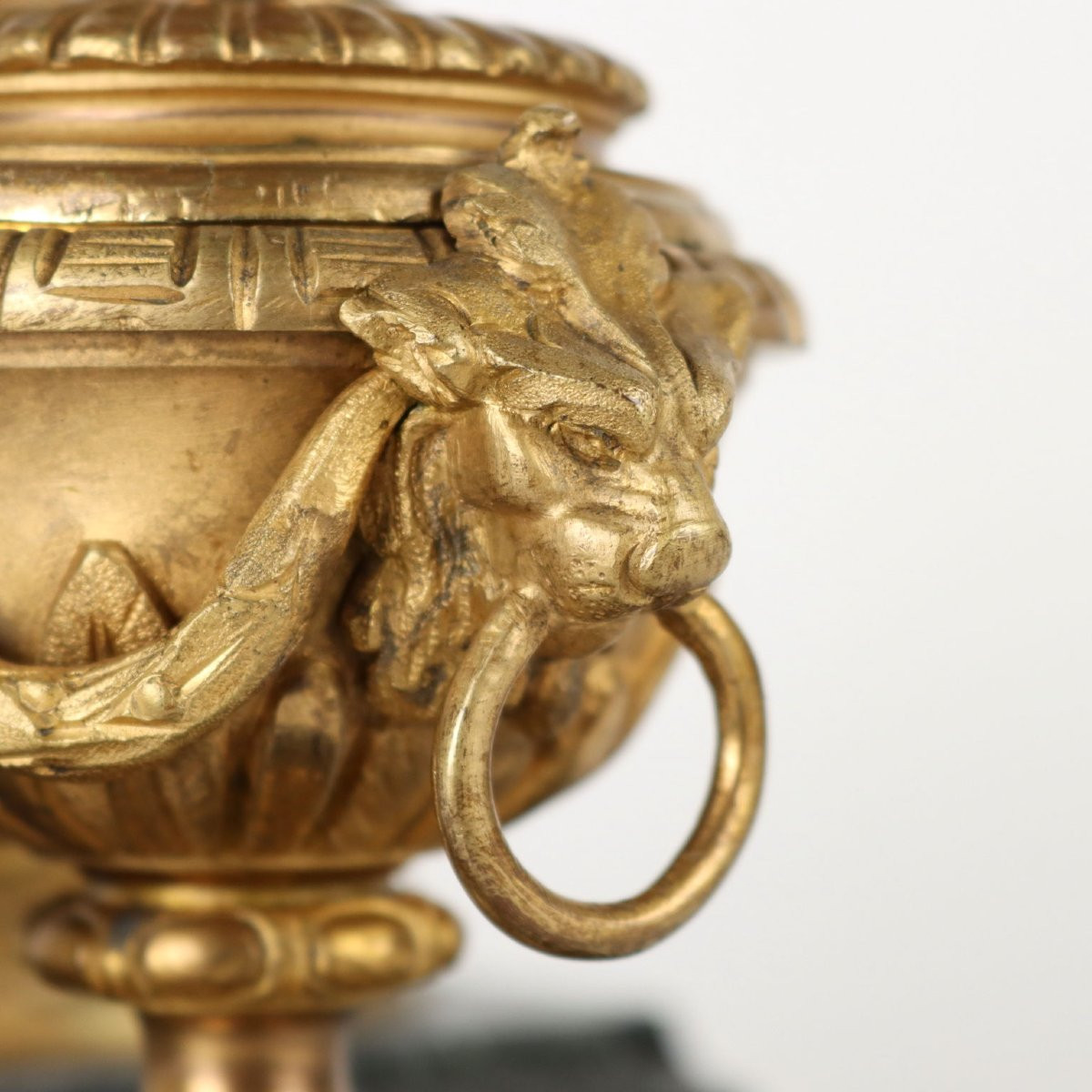 Inkwell By Jean-marie Pigalle Bronze Marble France XIX Century-photo-4