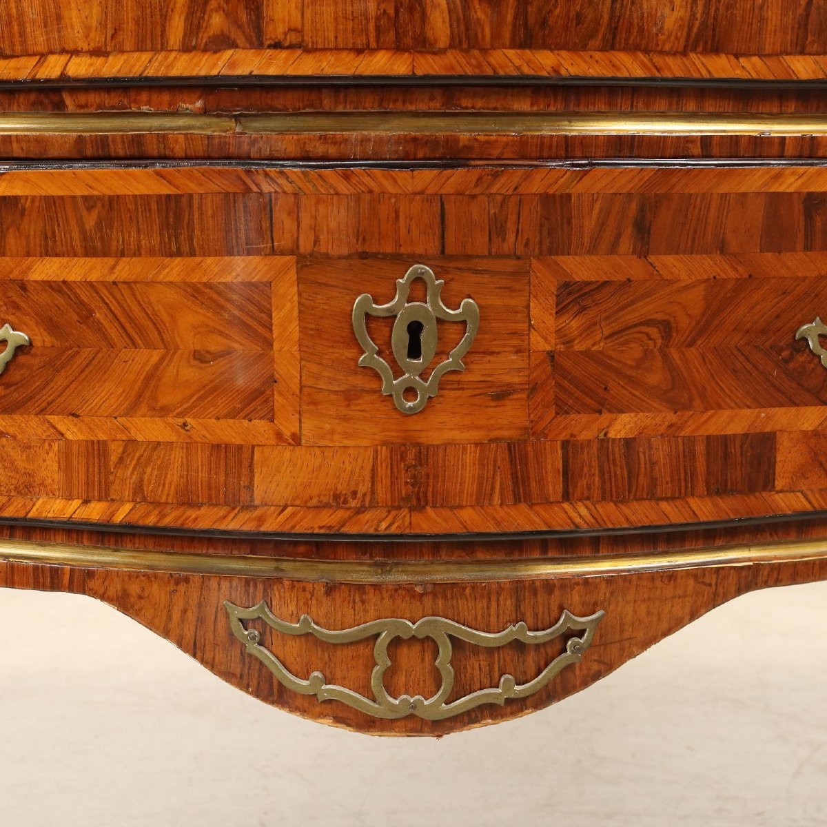 Antique Baroque Chest Of Drawers Fir Marble Top XVIII Century-photo-3