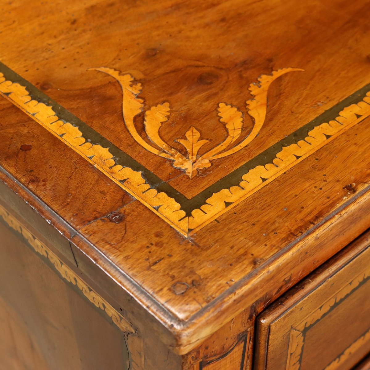 Commode Ancienne Louis XVI Noyer 4 Tiroirs France XVIIIe Siècle-photo-4