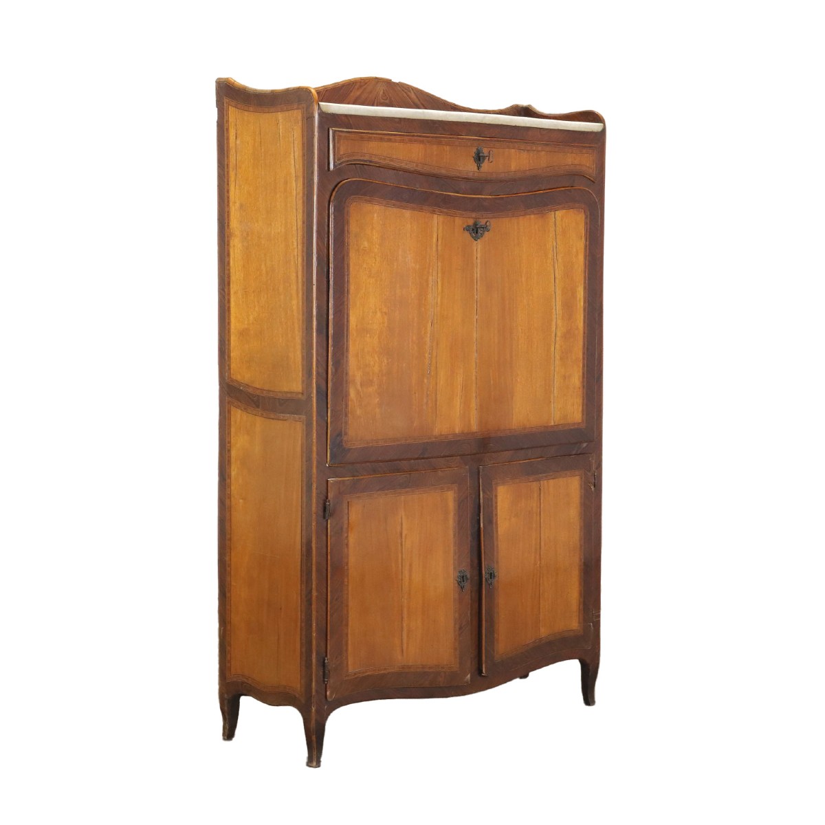 Ancient Secrétaire Mahogany And Fir Italy XVIII Century