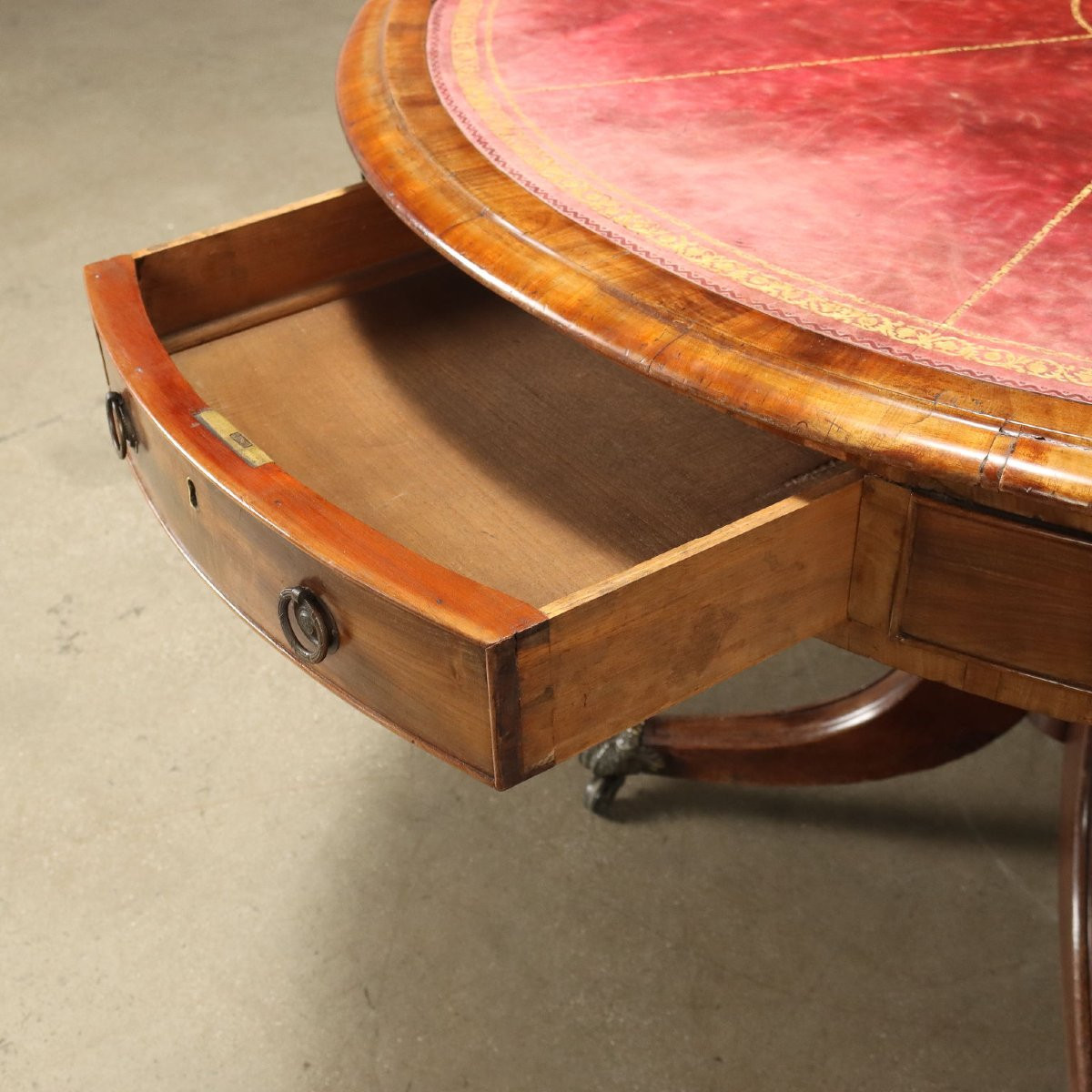 Antique Victorian Library Table Fir Mahogany United Kingdom '800-photo-2