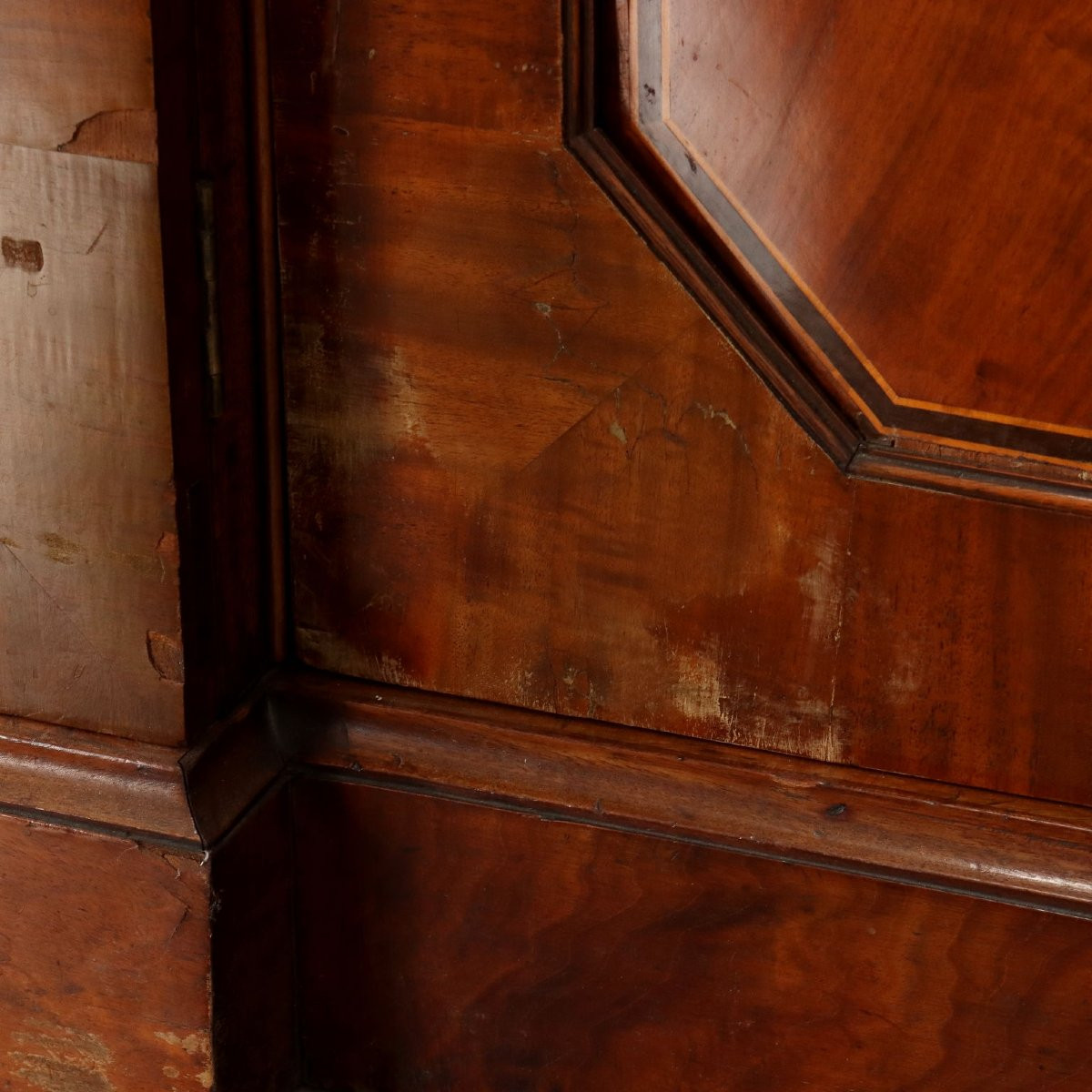 Grande bibliothèque anglaise en acajou premier quart du XIXe siècle-photo-4