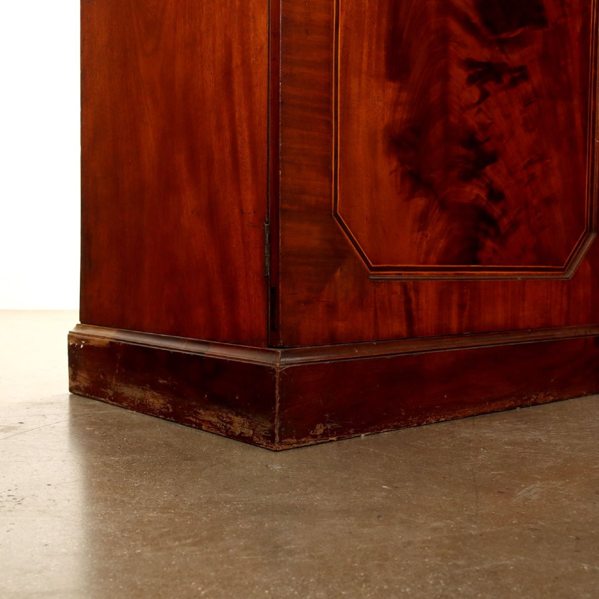 Grande bibliothèque anglaise en acajou premier quart du XIXe siècle-photo-7