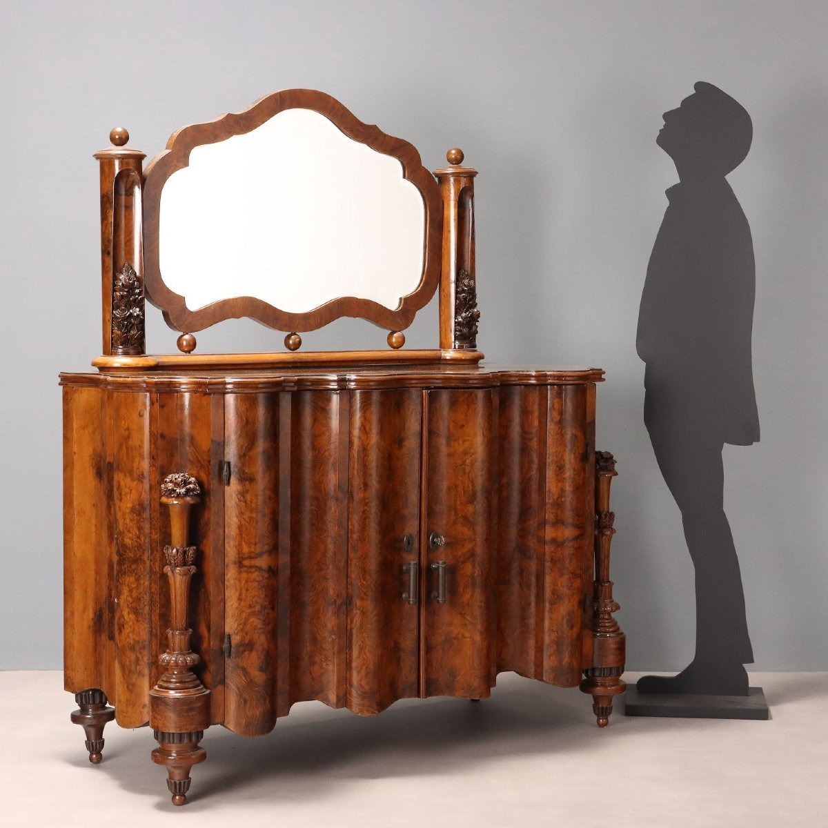 Commode avec miroir Italie, deuxième quart du XXe siècle-photo-2