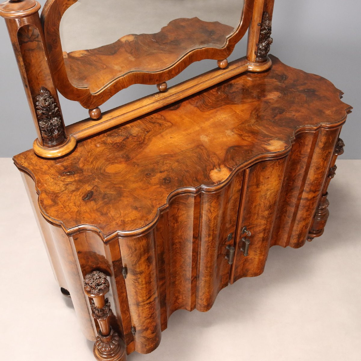 Commode avec miroir Italie, deuxième quart du XXe siècle-photo-5