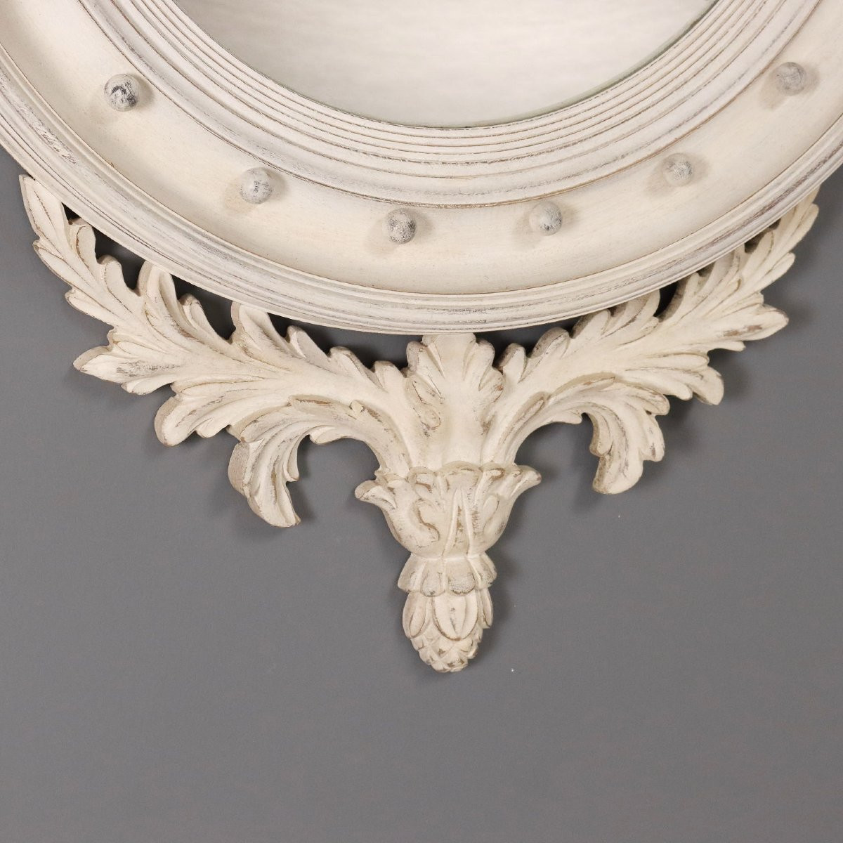 Antique Mirror Regency Style Lacquered Wood Glass XX Century-photo-1