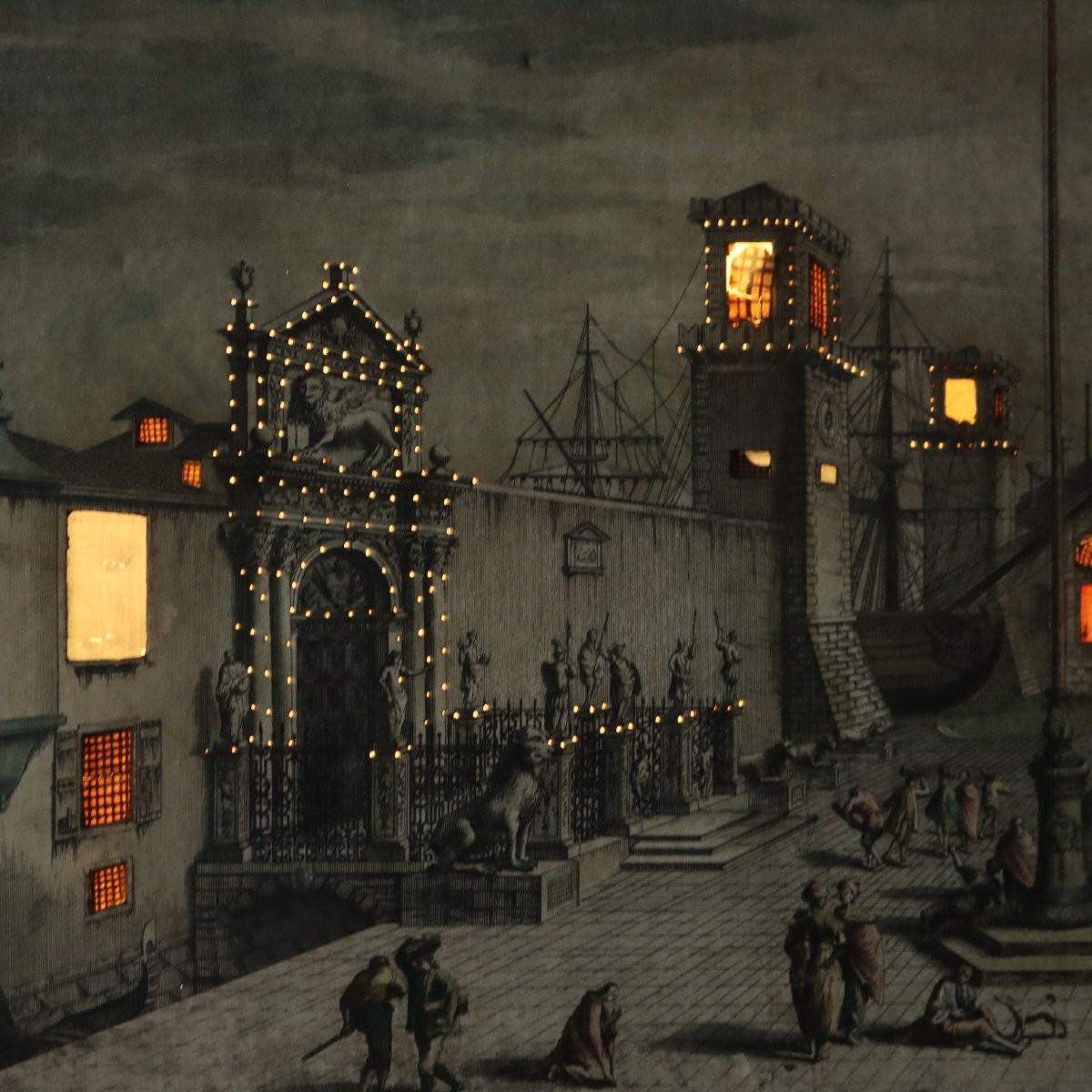 Groupe de Gravures de G. Battista Brustolon Encadrées XVIIIe Siècle-photo-5