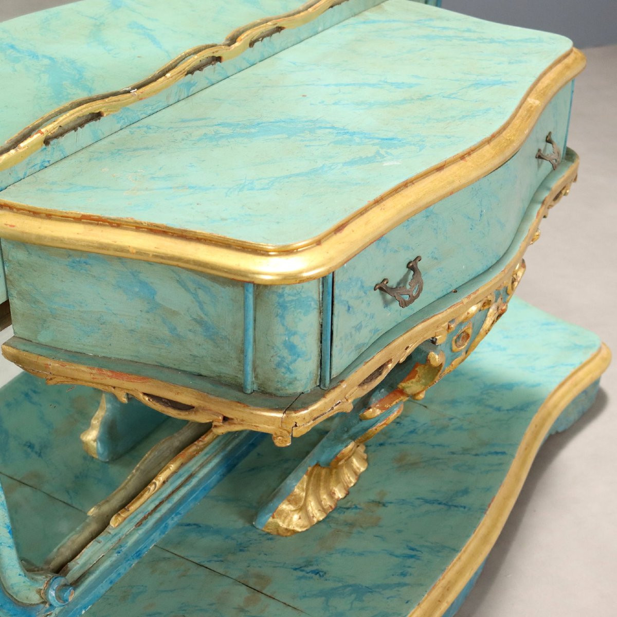 Console avec miroir Italie XXe siècle-photo-1
