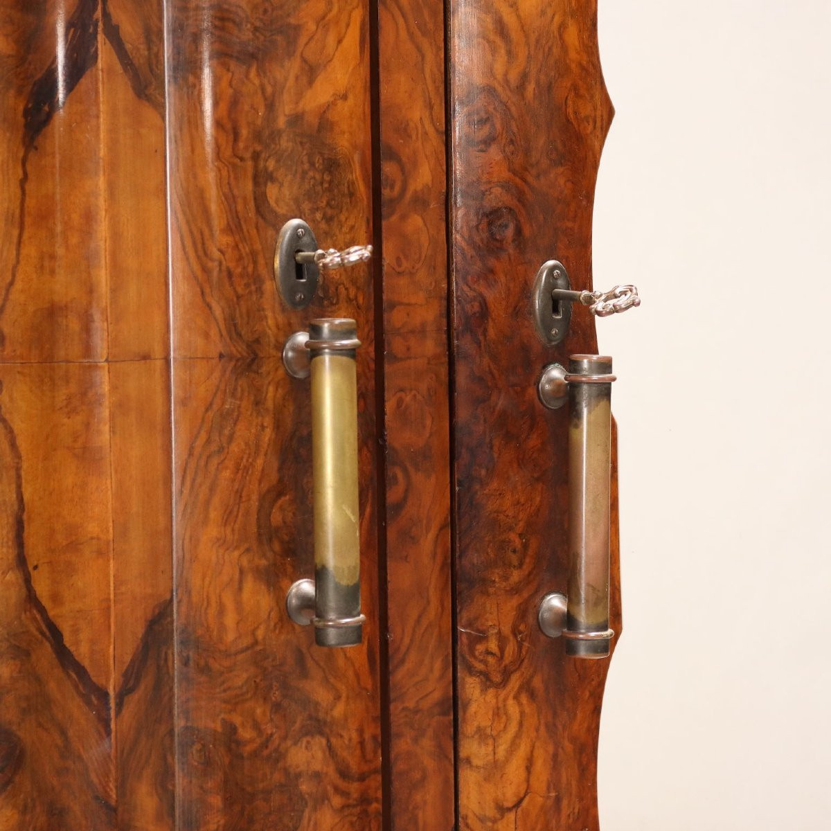 Armoire Art Deco Ancienne Noyer Bruyère de Noyer Italie XIXe Siècle-photo-5