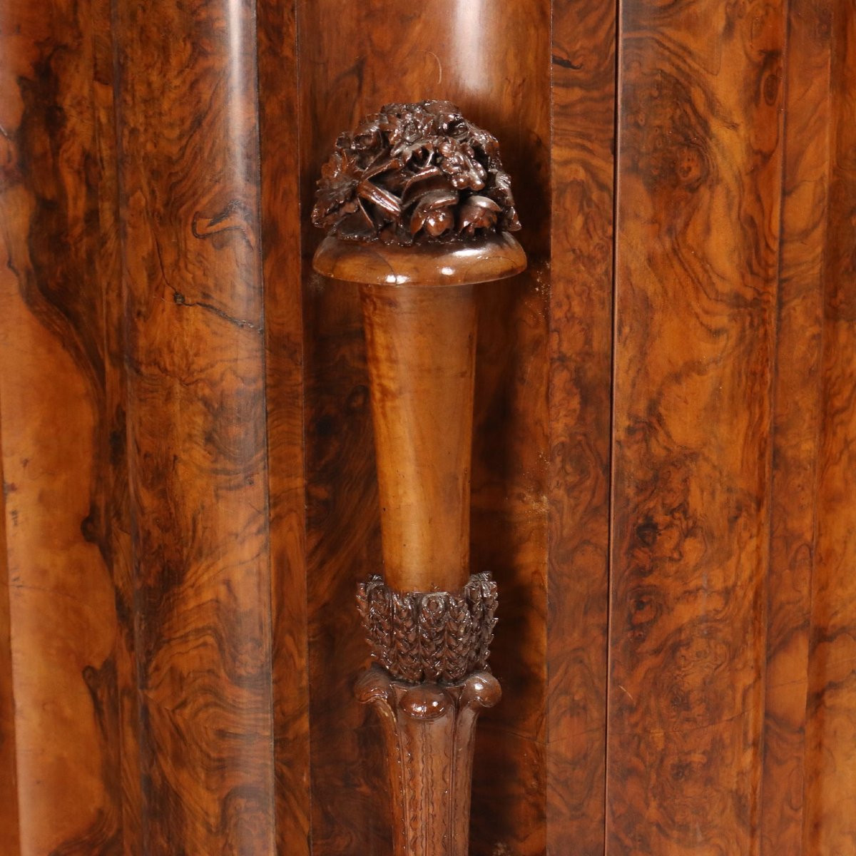Armoire Art Deco Ancienne Noyer Bruyère de Noyer Italie XIXe Siècle-photo-6