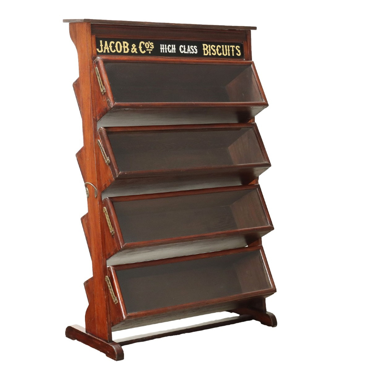Vintage Display Cabinet Mahogany Glass United Kingdom 1940s-50s