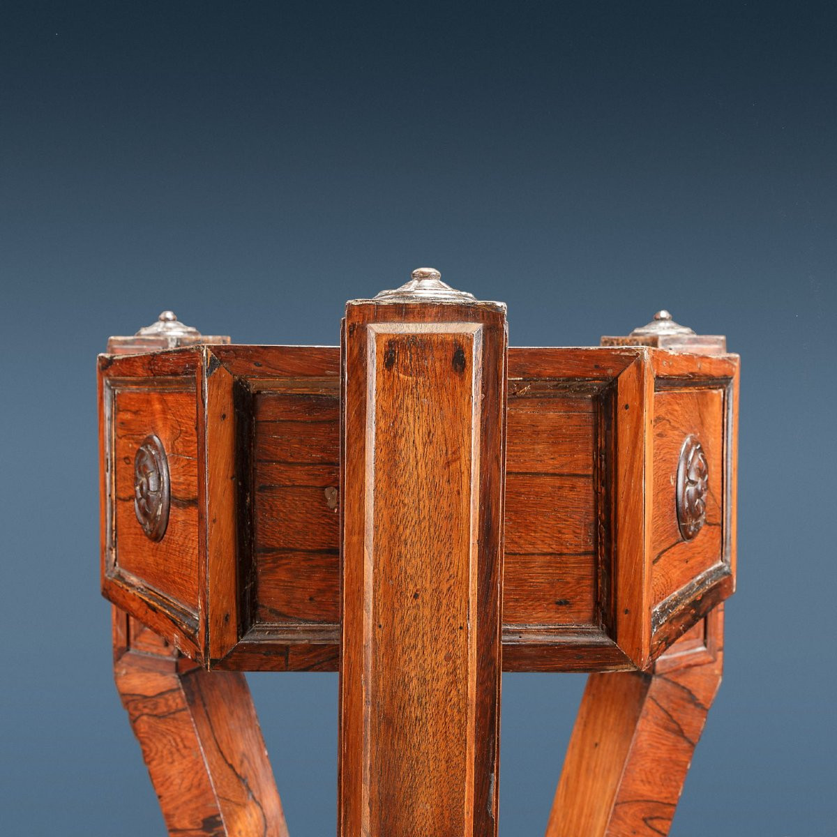 Paire de Trépieds Anciens en Palissandre Angleterre XIXe Siècle-photo-2