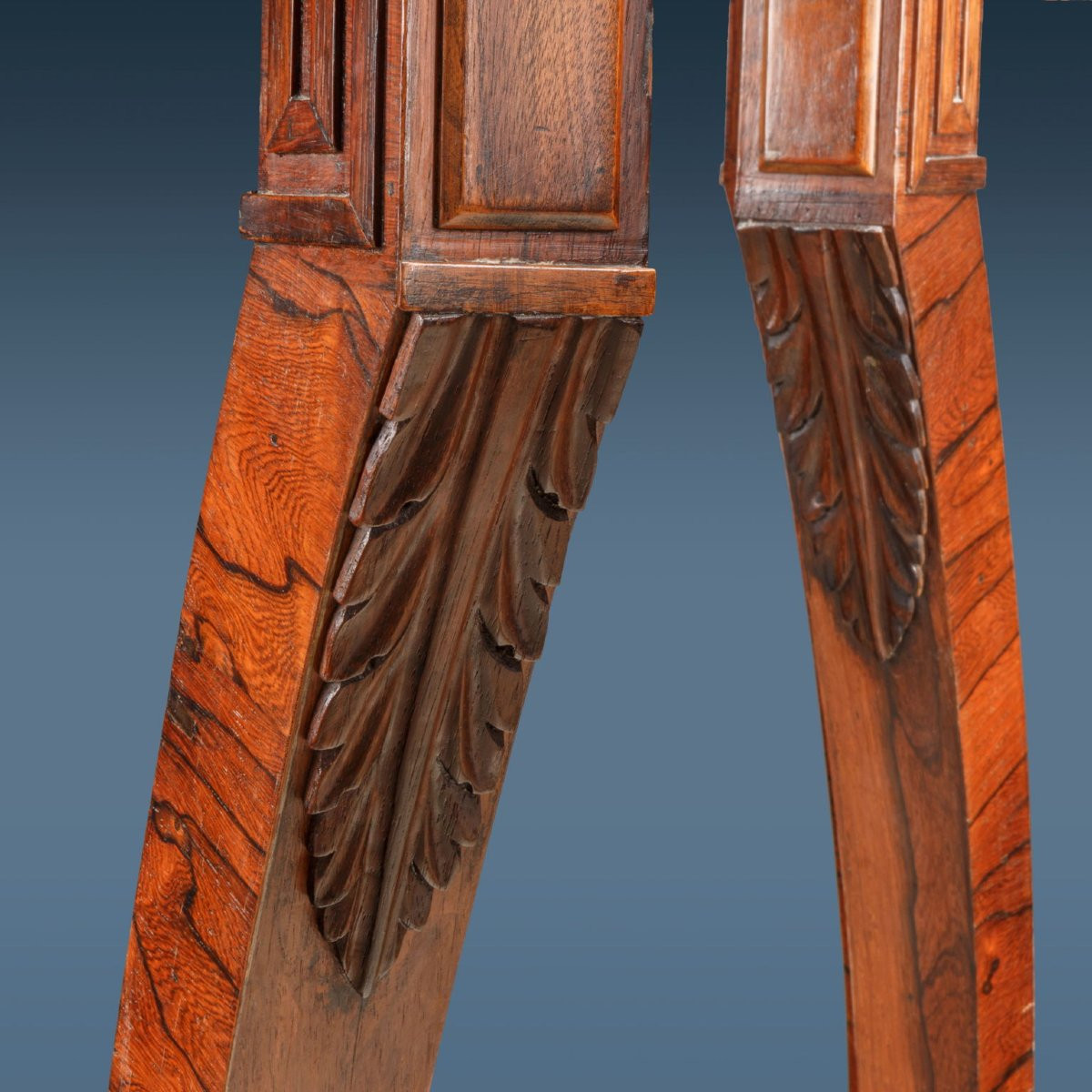 Paire de Trépieds Anciens en Palissandre Angleterre XIXe Siècle-photo-3