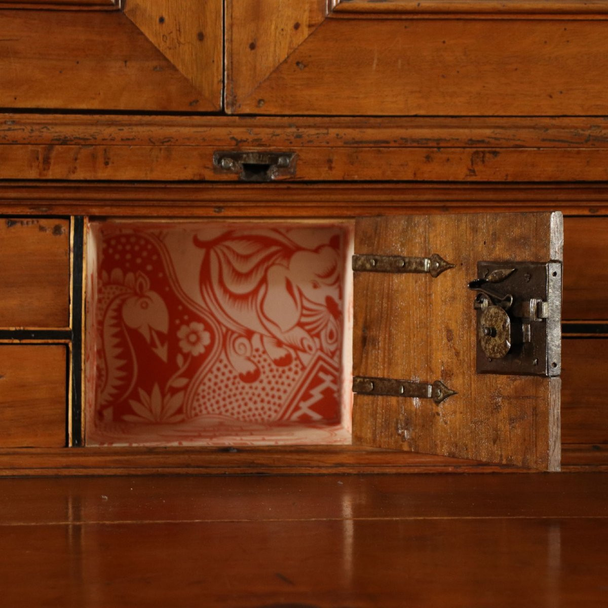 Cupboard Walnut Poplar Center Of Italy 18th Century-photo-8