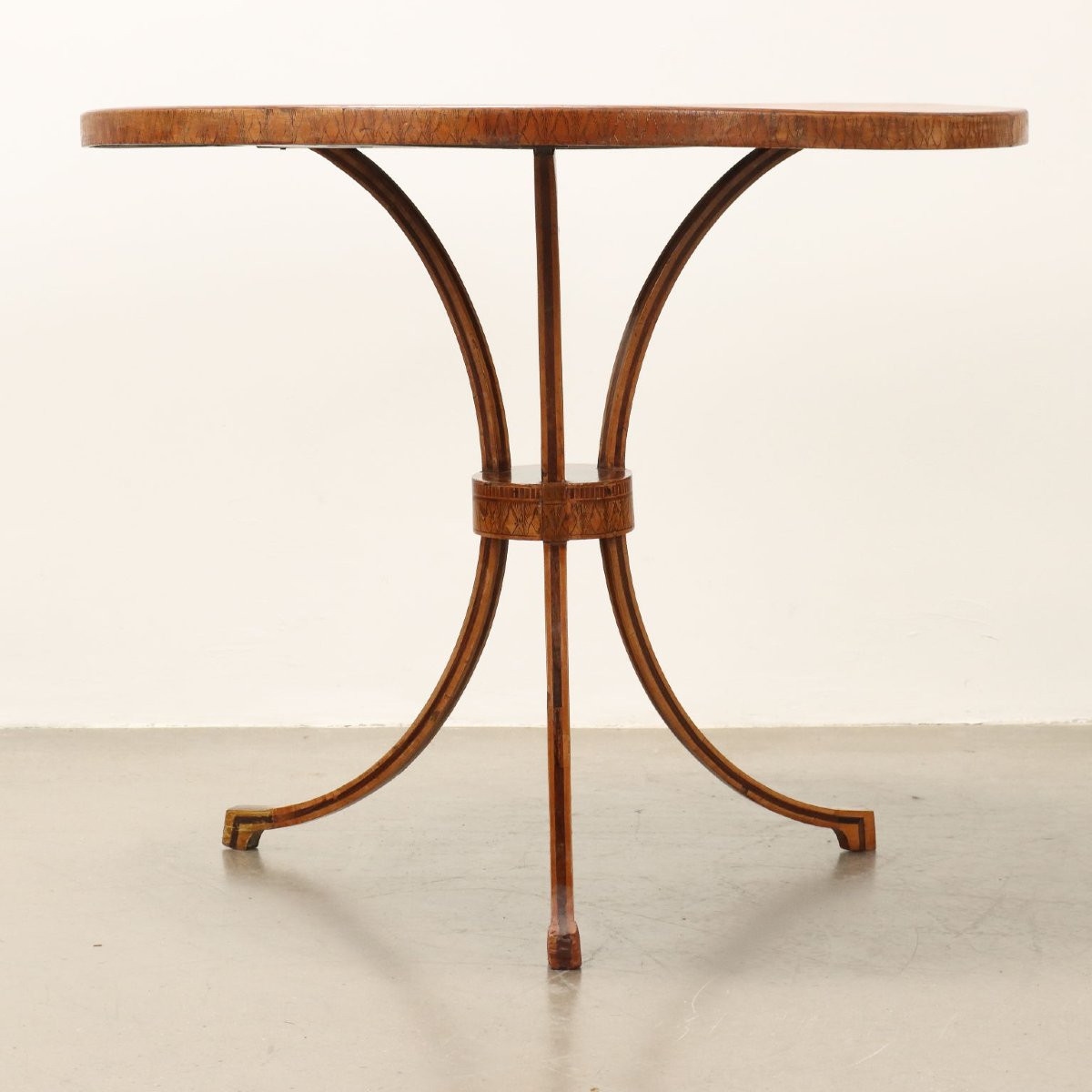 Table Basse Ancienne Acajou Peint Noyer Italie du XVIIIe Siècle-photo-7