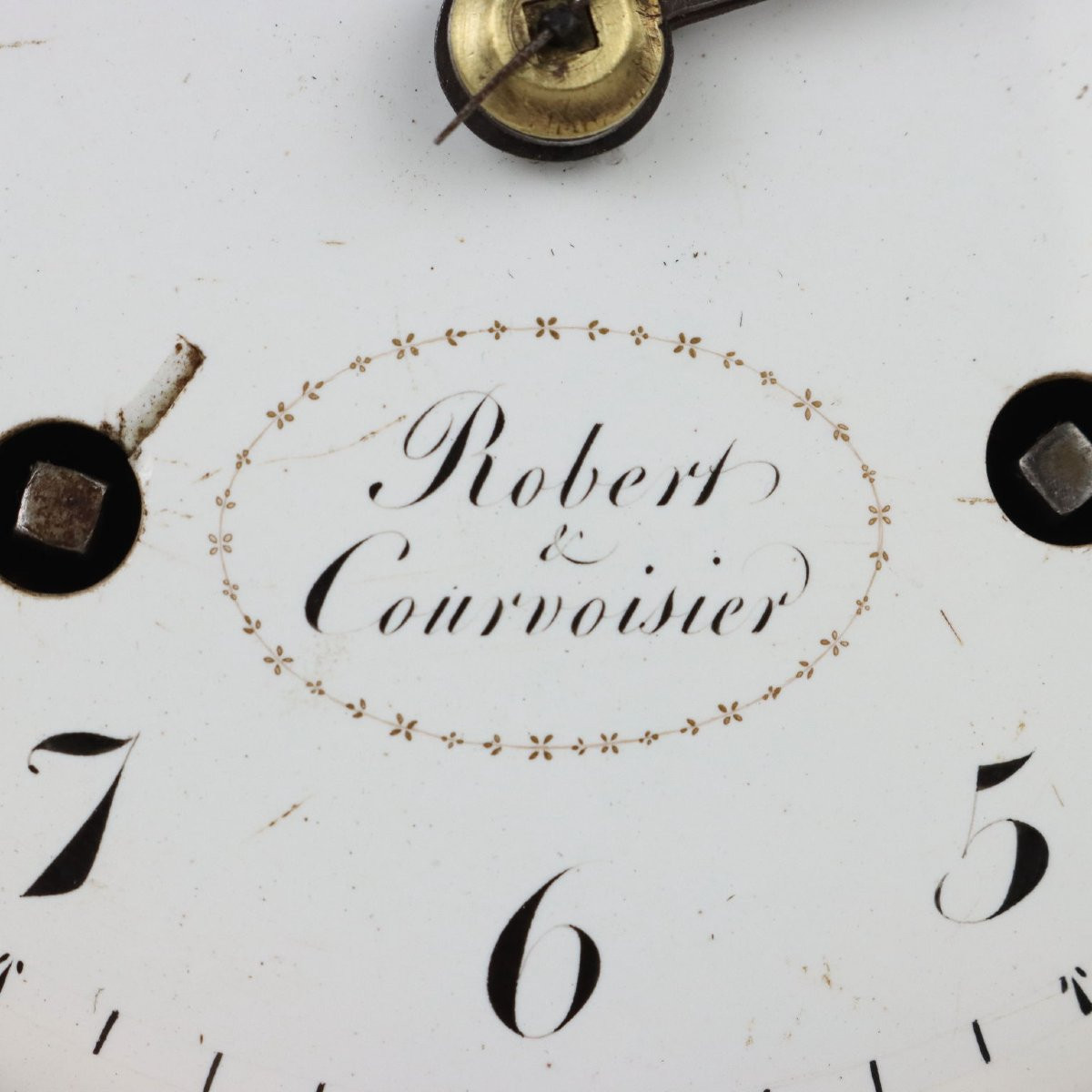 Horloge de Table Ancien en Bronze Robert & Courvoisier France '800-photo-2
