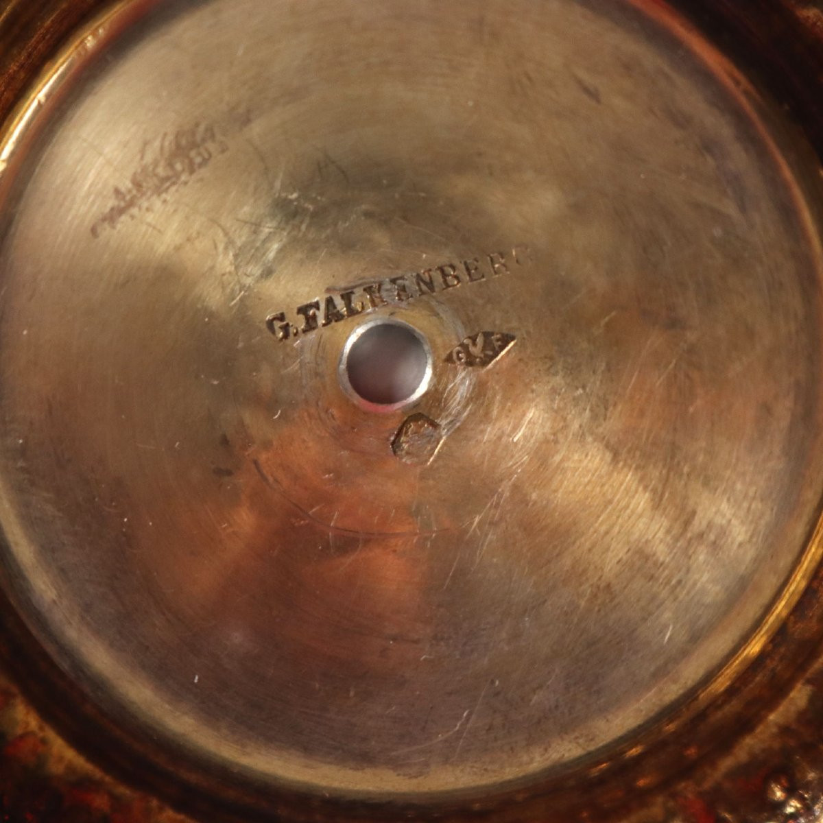 Paire de vases en argent et porcelaine, Manufacture de Limoges France -photo-5