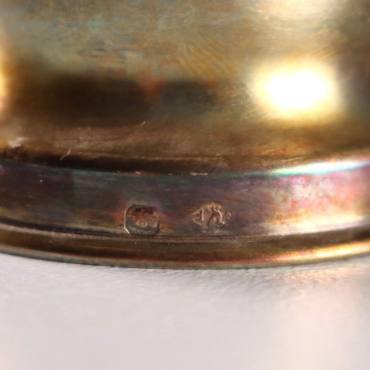 Paire de vases en argent et porcelaine, Manufacture de Limoges France -photo-6