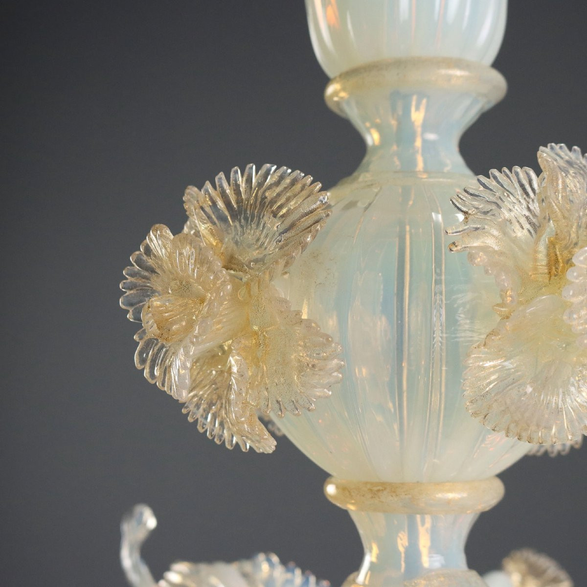 Antique Chandelier Blown Glass Of Murano Italy XX Century-photo-4