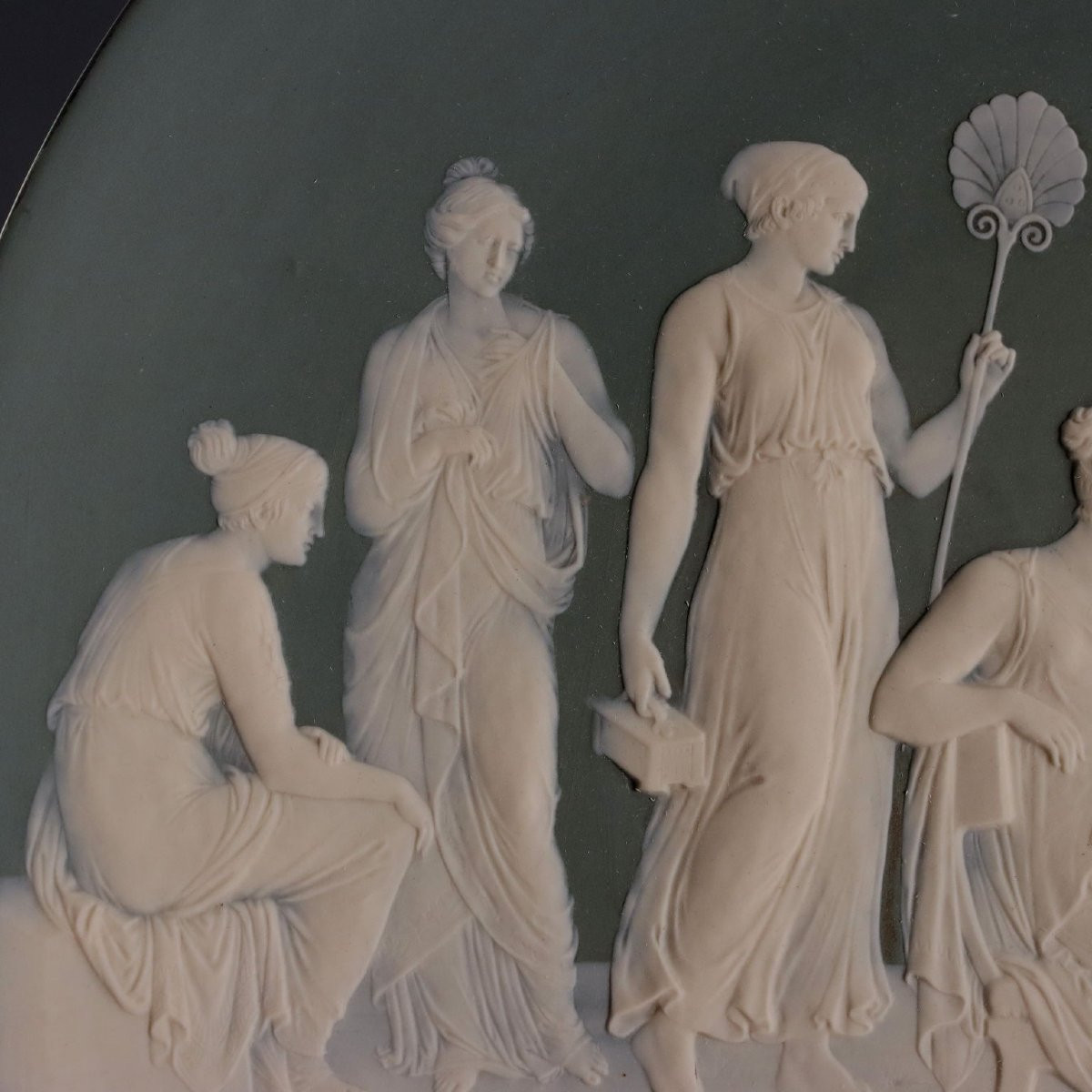 Assiette de Parade Ancienne Jean-Baptiste Stahl Mettlach XIXe Siècle-photo-2